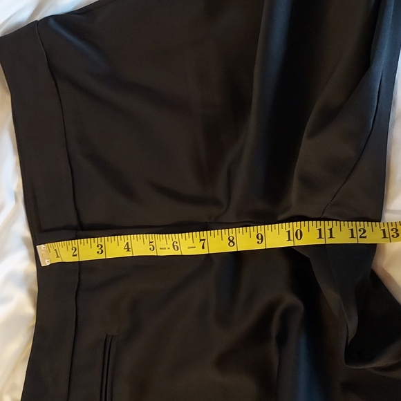 JS Collections  Women's Pants Black Formal Wide Leg Flare Long Length Size 6 - Picture 7 of 13